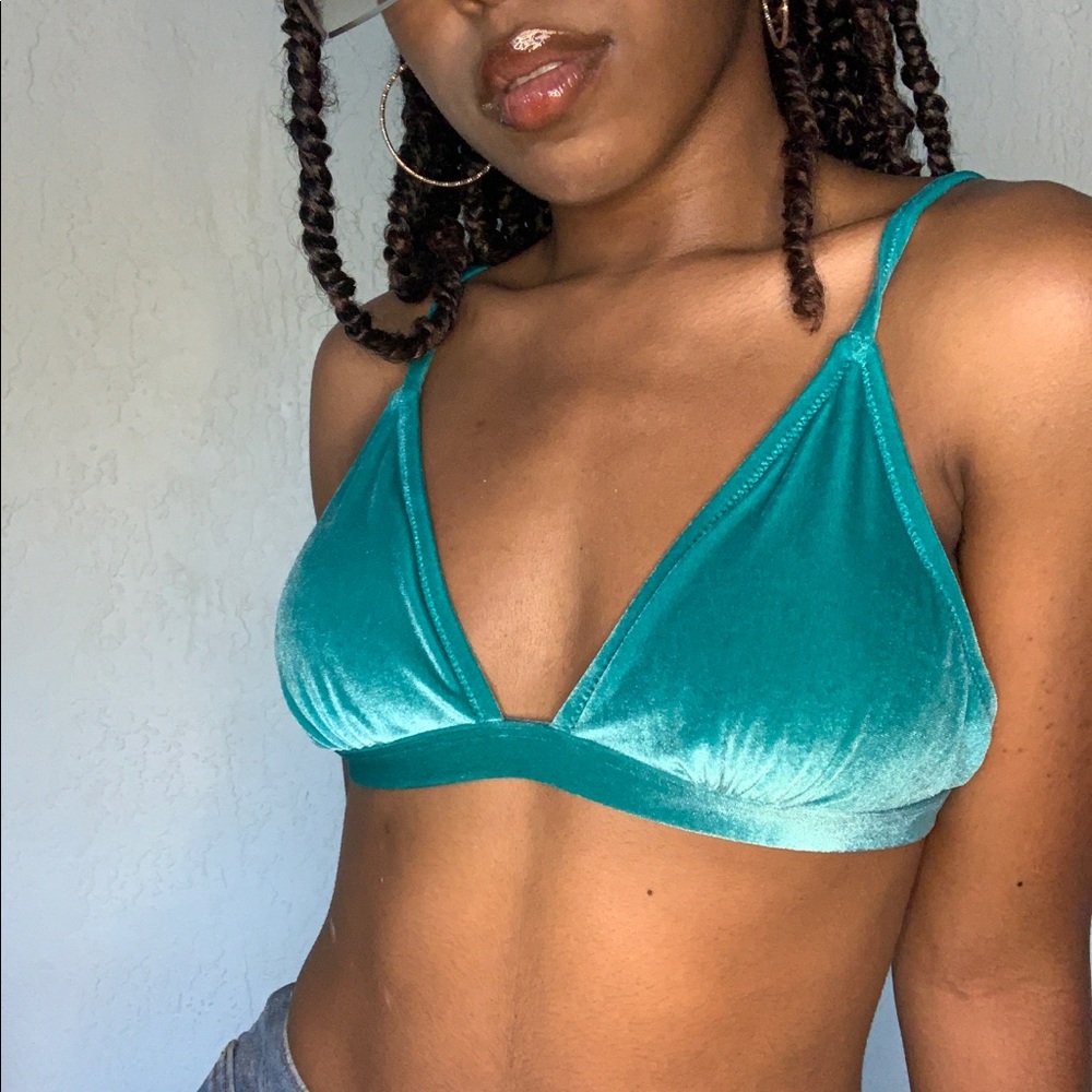 Velour Bralet